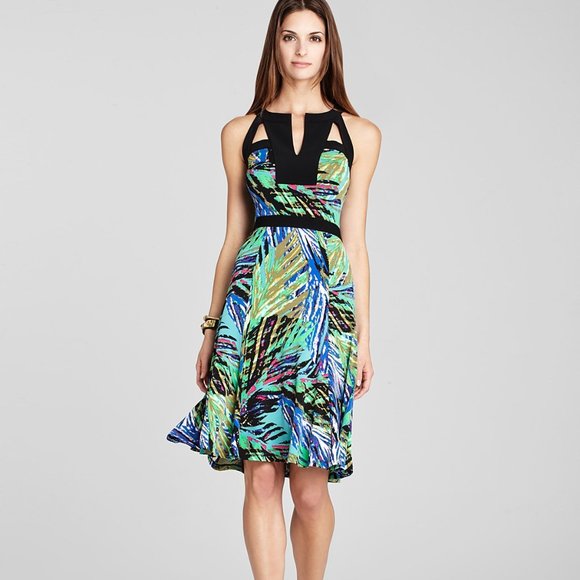 BCBGMaxAzria Dresses & Skirts - BCBG Maxazria Lindy XXS Dress Multicolor cutout